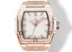 MS Factory Swiss Copy Hublot Spirit of Big Bang Rose Gold Diamond White Rubber Strap Watch (2)_th.jpg